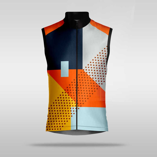 Cycling Jersey - Sleeveless Abstract Colour Block