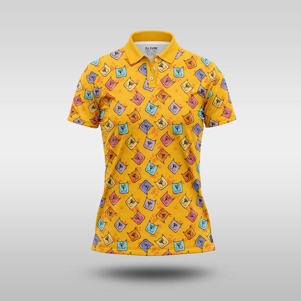 Ladies Funky Golf Shirt - Alley Cat