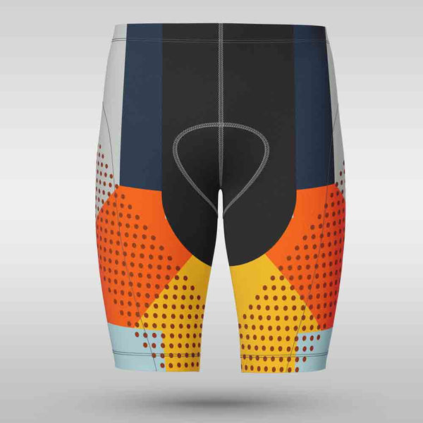 Cycling Shorts - Abstract Colour Block