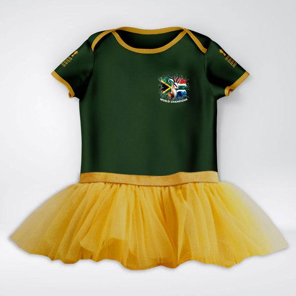 Custom Rugby Baby Supporter - Short Sleeve with Tutu