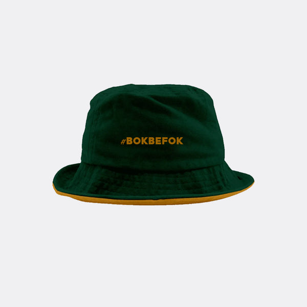 Rugby Supporter Embroided Bucket Hat - #BOKBEFOK