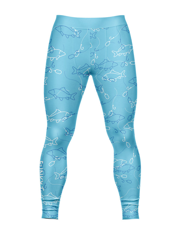 Men's Fishing Leggings - Blue