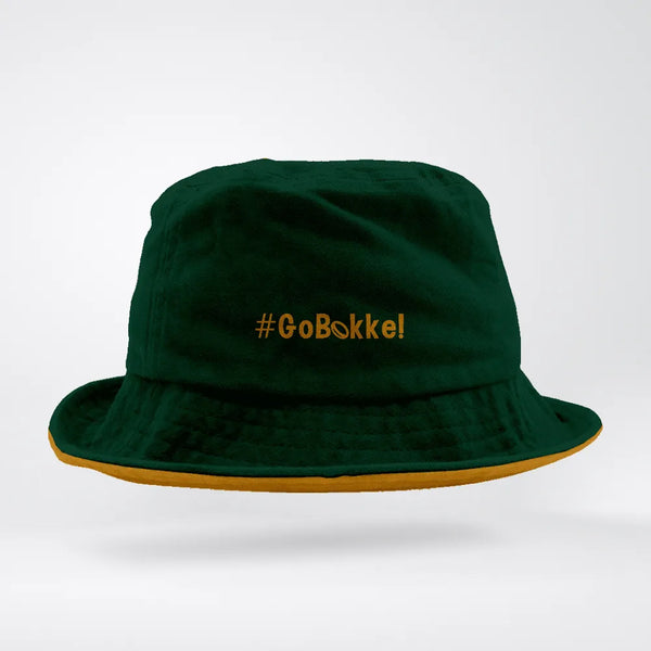 Rugby Supporter Embroided Bucket Hat - Go Bokke!