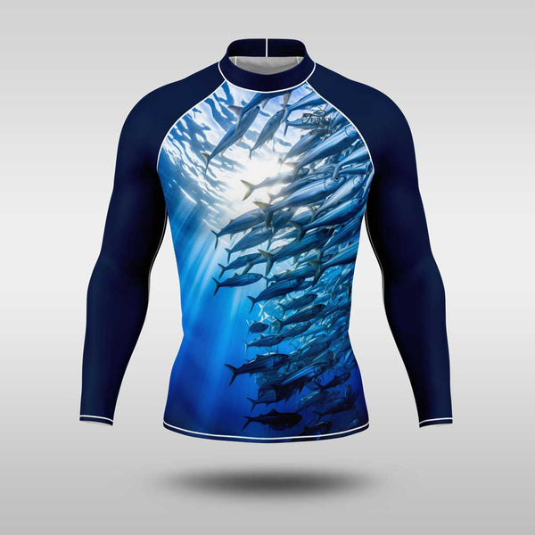 Fish Pattern Rash Guard Rash Guards | UKD Apparel & Accessories – UKD Apparel and Accessories