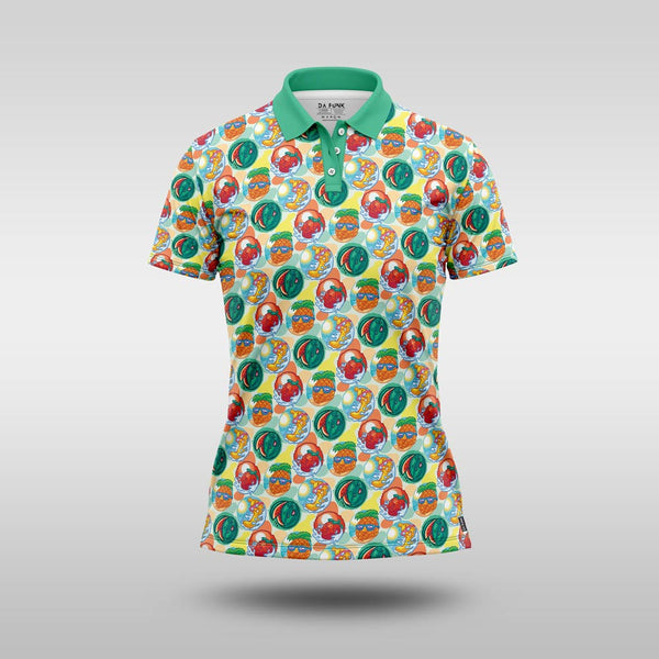 Ladies Funky Golf Shirt - Fruity Fun