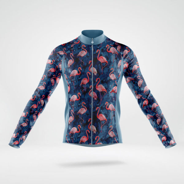 Flamingo Glide Long Sleeve Cycling Jersey