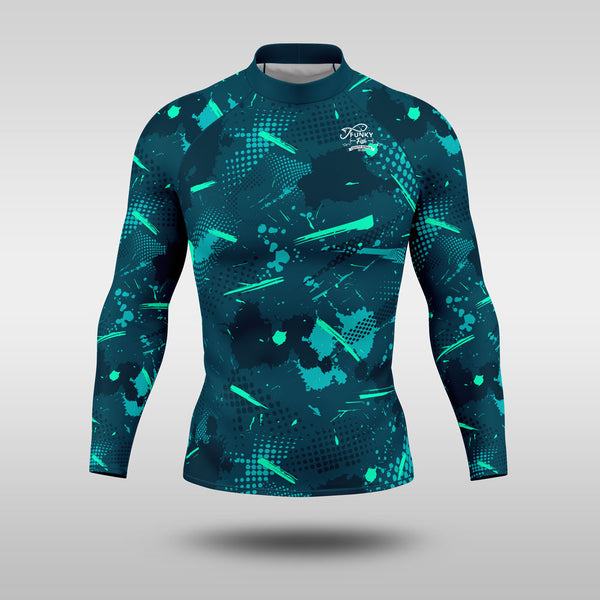 Performance Fishing Rash Guards - Explosive Green