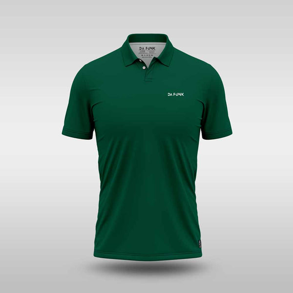Plain Mens Golf Shirt - Green