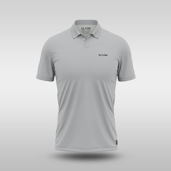 Plain Mens Golf Shirt - Grey
