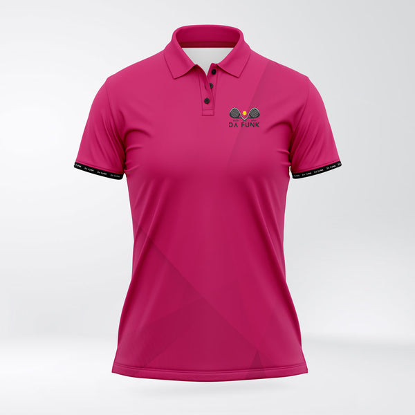 Ladies Bright Pink Padel Champion Polo