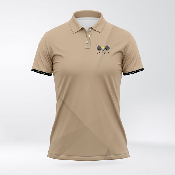 Ladies Orewood Brown Padel Elite Polo