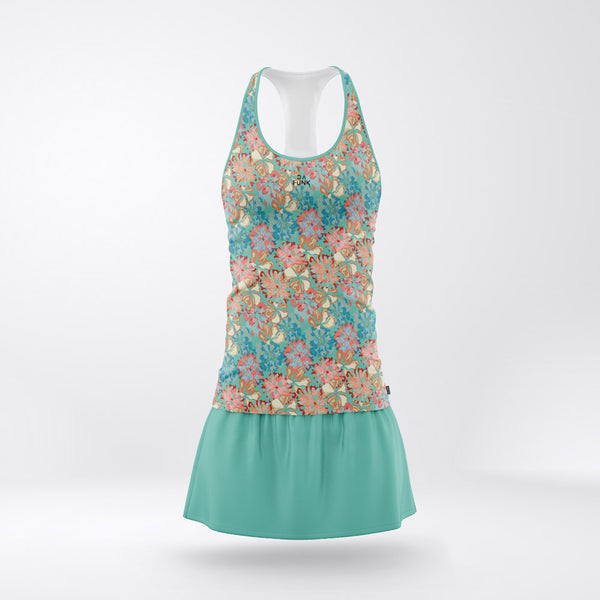 Aqua Floral Padel Set