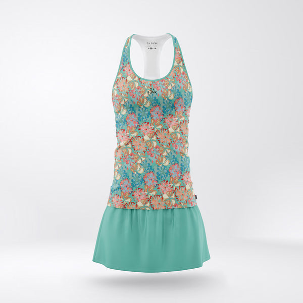 Aqua Floral Padel Set