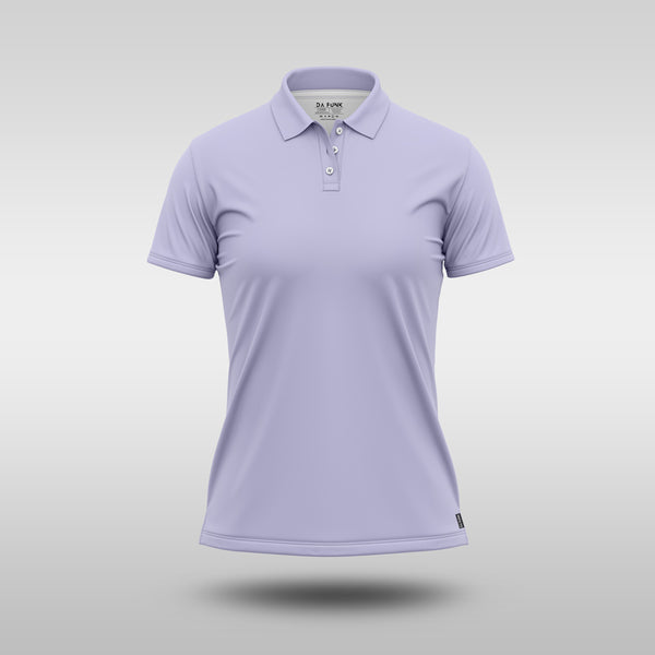 Ladies Plain Golf Shirt - Lilac