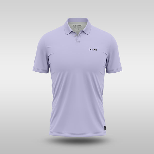 Plain Mens Golf Shirt - Lilac