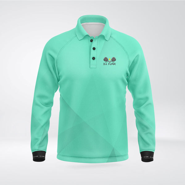 Teal Breeze Long Sleeve Men's Padel Top