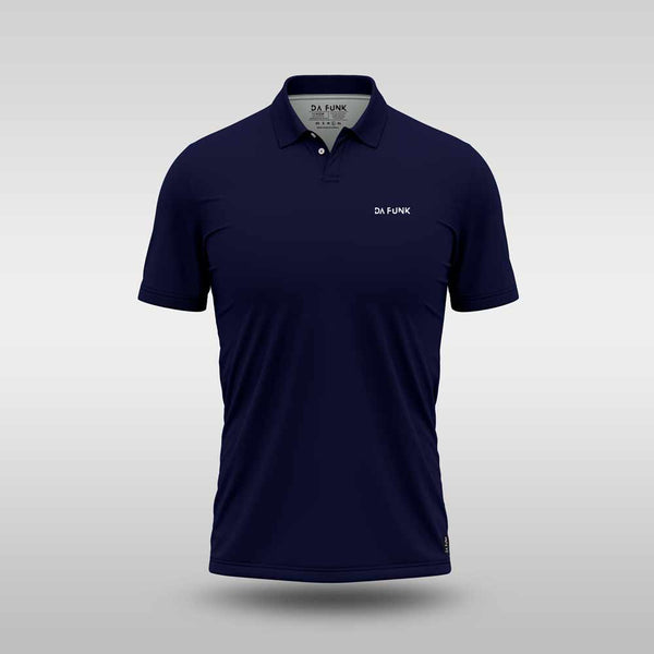 Plain Mens Golf Shirt - Navy