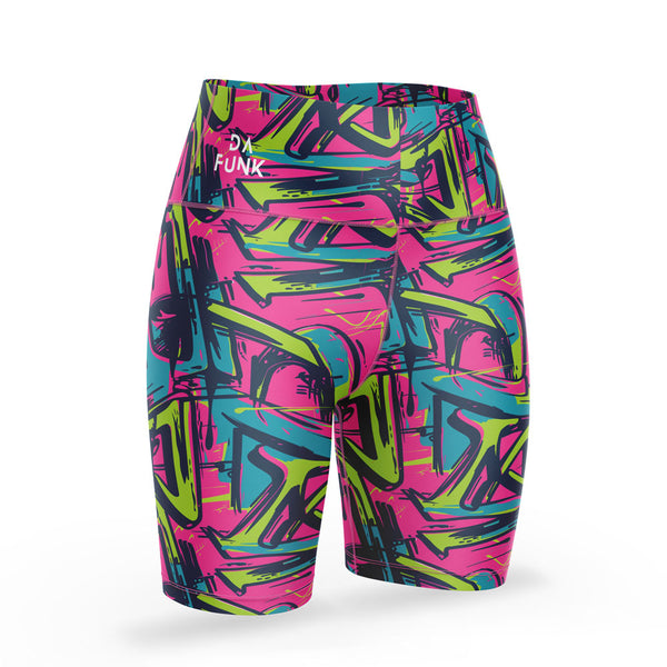 Neon Graffito Bike Style Short