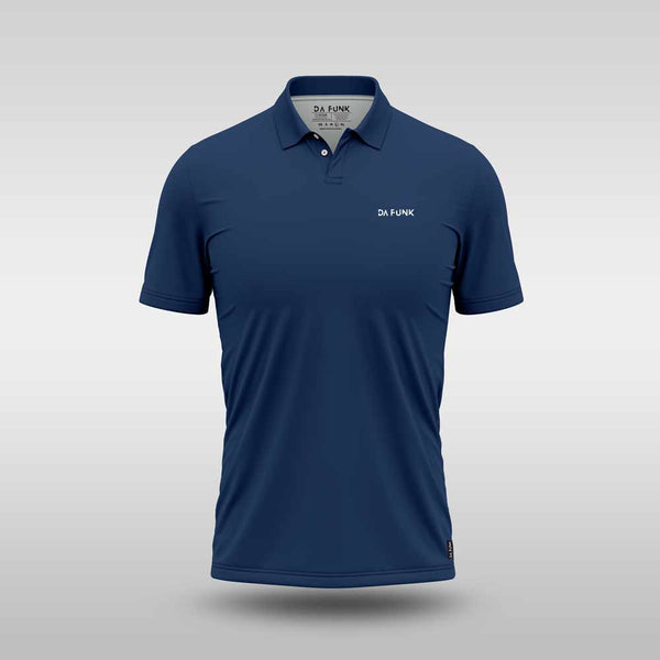 Plain Mens Golf Shirt - Ocean