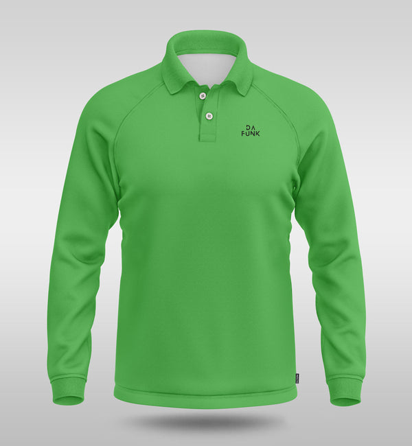 Apple Green Men's Long Sleeve Padel Top