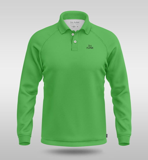 Apple Green Men's Long Sleeve Padel Top