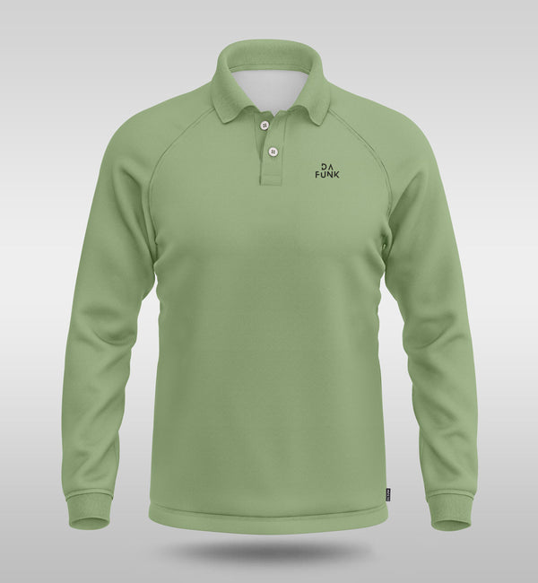 Olive Winter Shield Men's Padel Top