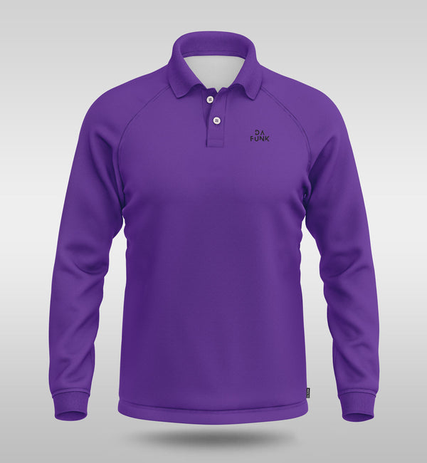 Purple Men's Long Sleeve Padel Top