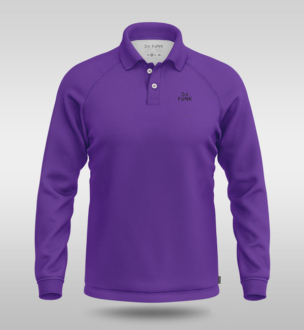 Purple Men's Long Sleeve Padel Top