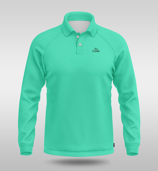 Teal Breeze Long Sleeve Men's Padel Top