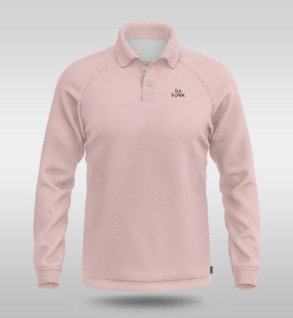 Light Pink Men's Long Sleeve Padel Top