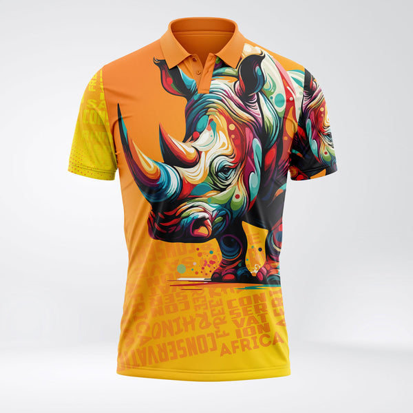 Rhino Conservation Sublimated Golf Shirt