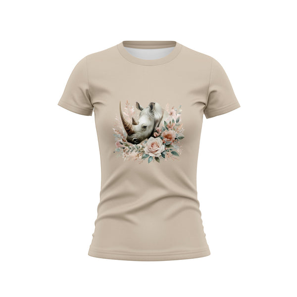 Cotton DTF T Shirt - Boho Stone Rhino