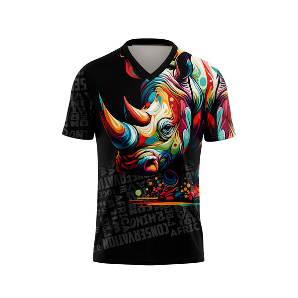 Rhino Conservation Sublimated T-shirt - Black