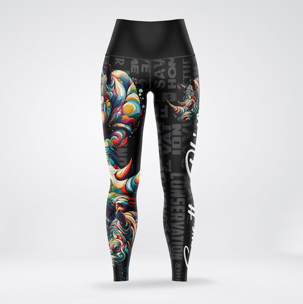 Black Rhino Conservation Leggings