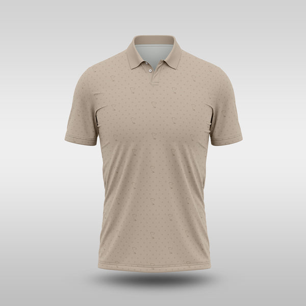 Signature Mens Golf Shirt - Stone
