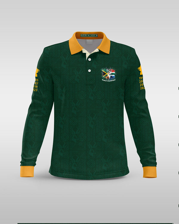 Rugby Supporter Long Sleeve Heritage Shirt - Green