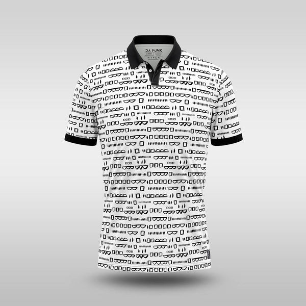 Monochrome Mens Golf Shirt - The Code