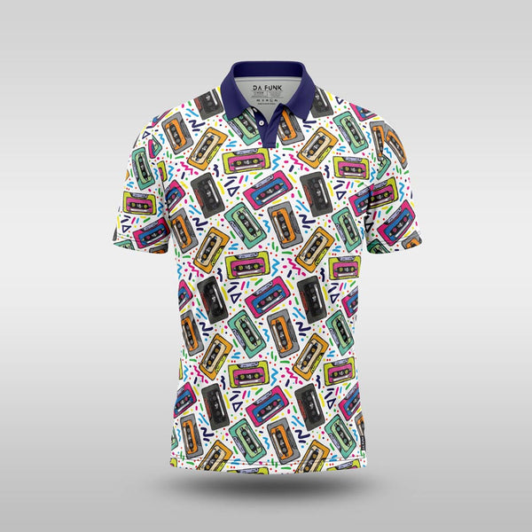 Funky Mens Golf Shirt - The Vibe