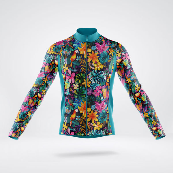 Tropical Paradise Long Sleeve Cycling Jersey