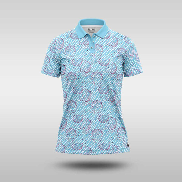 Ladies Premium Golf Shirt - Wacky Whale