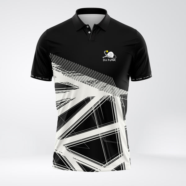 Men's Black Padel Elite Polo