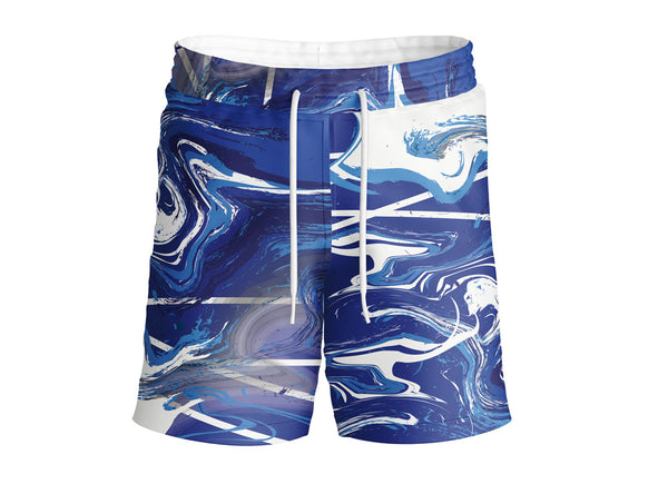 Funky Fish Shorts - Blue Swirl