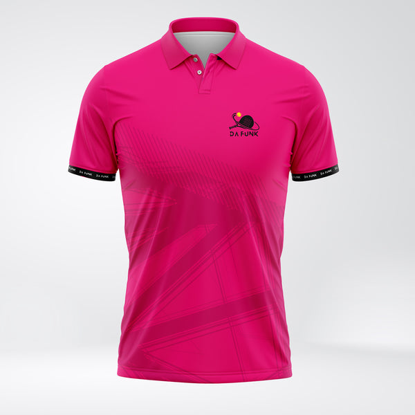 Men's Bright Pink Padel Champion Polo