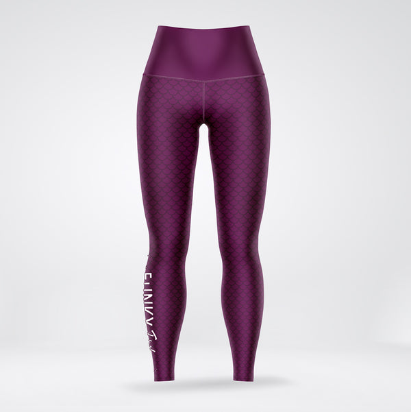 Ladies Fishing Leggings - Purple