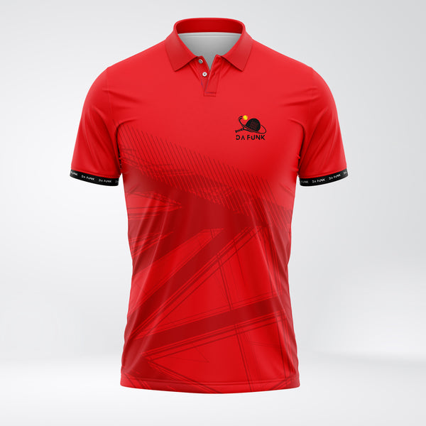 Men's Red Padel Elite Polo