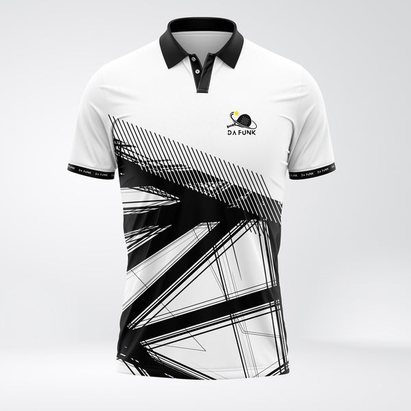 Men's White Padel Elite Polo